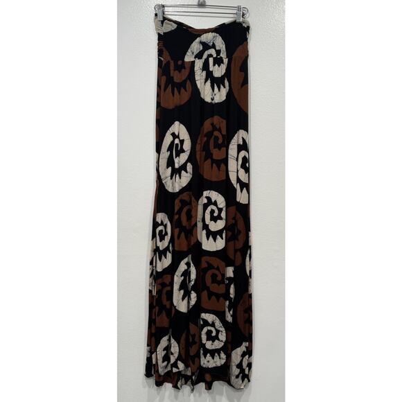 INDAH Tribal Print Maxi Dress Women’s Size XS Strapless Slits Vacation Boho Sexy - Picture 2 of 12